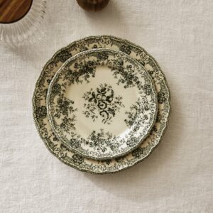 Dinerbord met bloemen (21cm)