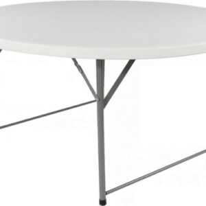 Ronde inklapbare tafel 120cm - Wit