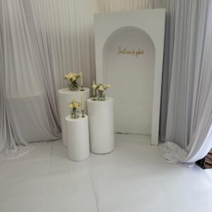 3D arch backdrop (3 zuilen)